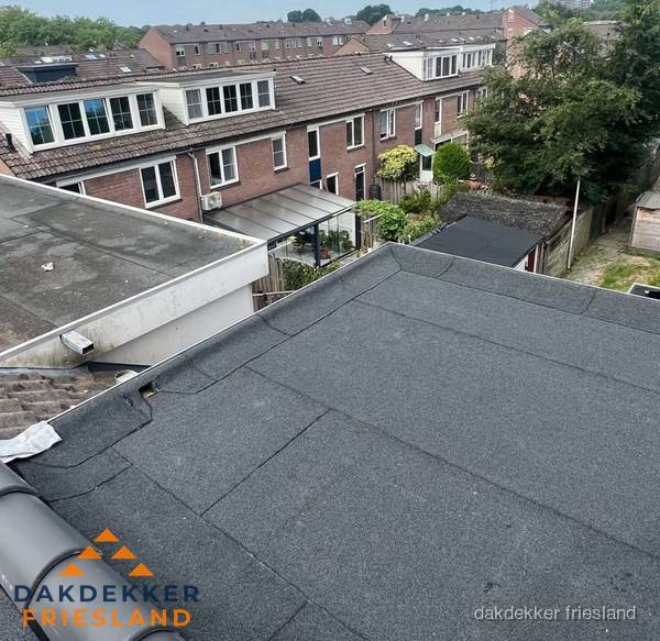 Dakinspectie plat dak aanbouw in Friesland